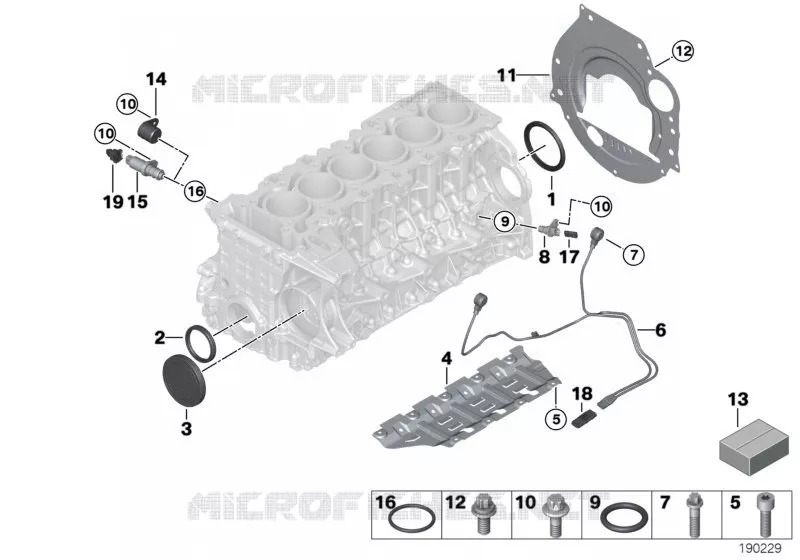 Pièces de bloc-moteur BMW BMW Série 7 2008 740Li A 740Li