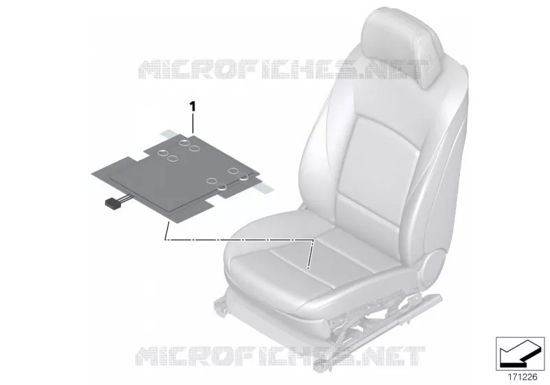Pieces de detection doccup. de siege BMW BMW Série 7 2008 740Li A 740Li