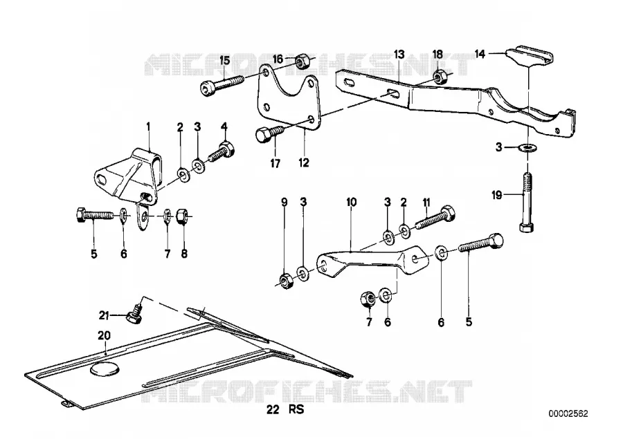 Pièces de fixation déchappement BMW BMW Série 6 1981 635CSi M 635CSi