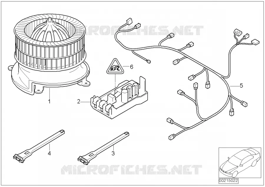 Pièces électriques de climatiseur auto BMW BMW Série 7 2002 730Li A 730Li