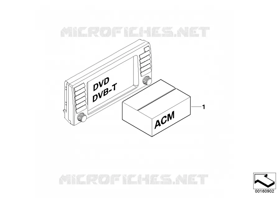 Pièces rech. Accessory Control Menu ACM BMW BMW X5 2003 X5 4.4i N X5 4.4i