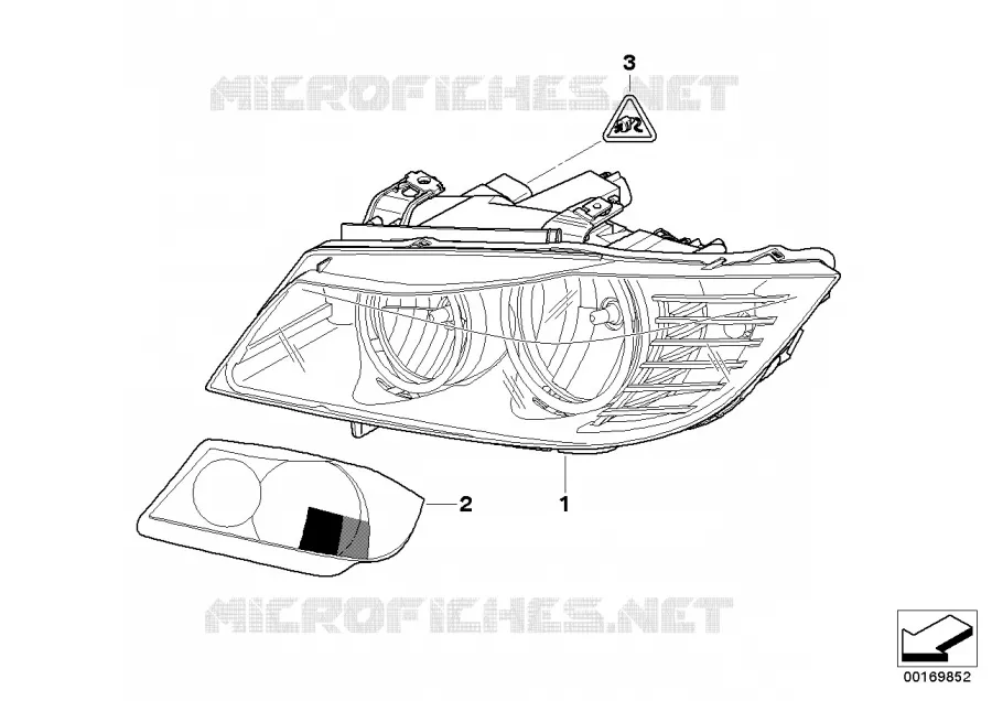 Projecteur BMW BMW Série 3 2010 320d ed N 320d ed