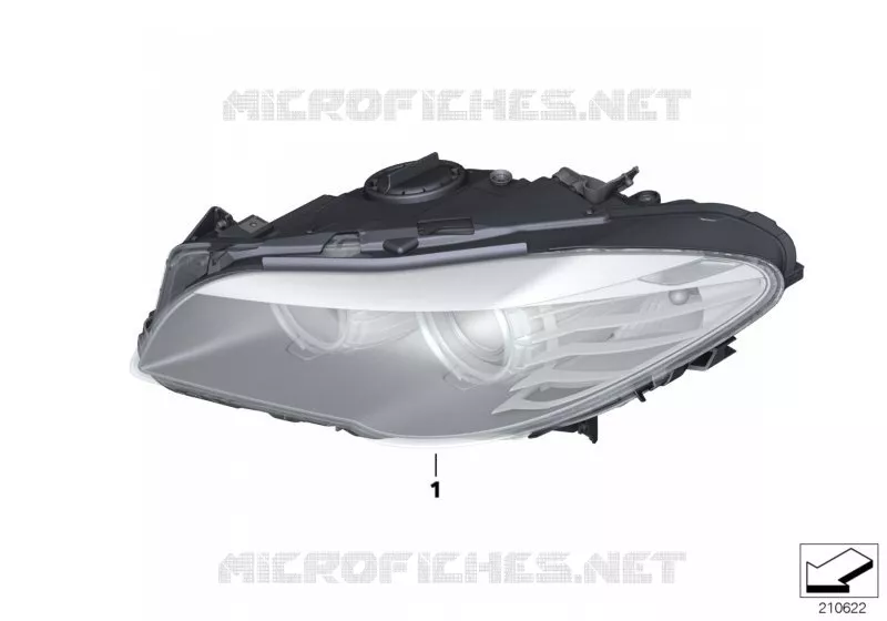Projecteur BMW BMW Série 5 2012 525dX N 525dX