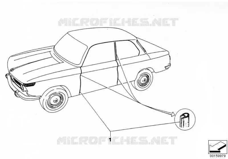 Protection de bord BMW BMW CLASSIC 1502-2002tii 1968 2002 M 2002
