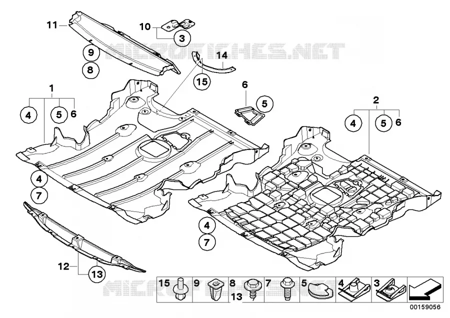 Protection de compartiment moteur BMW BMW Série 1 2004 120d N 120d
