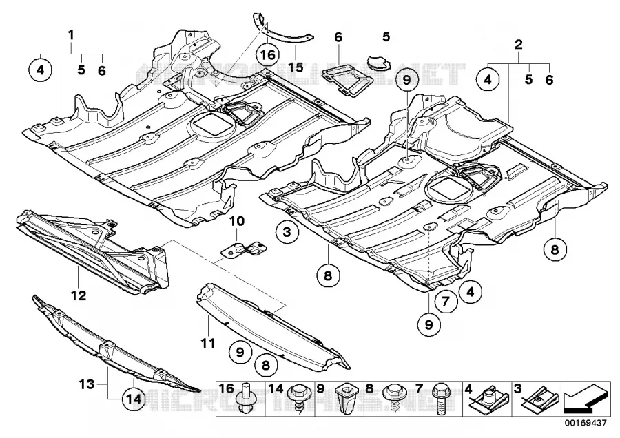 Protection de compartiment moteur BMW BMW Série 1 2008 116d N 116d