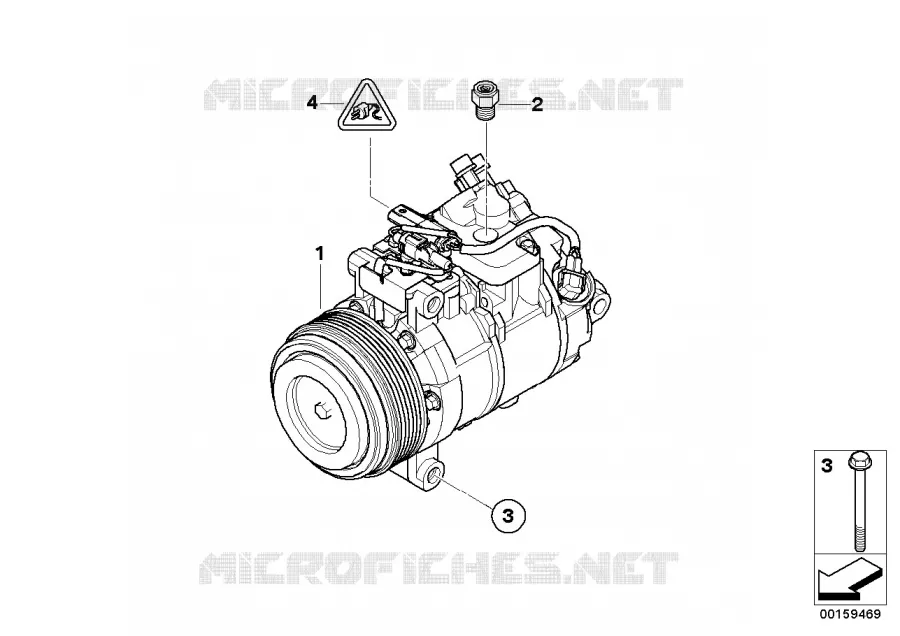 RP compresseur de climatisation BMW BMW Série 3 2007 320d N 320d
