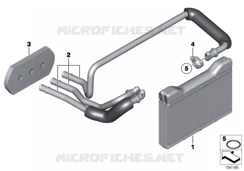 Radiateur de chauffage BMW BMW Série 7 2007 730Li A 730Li