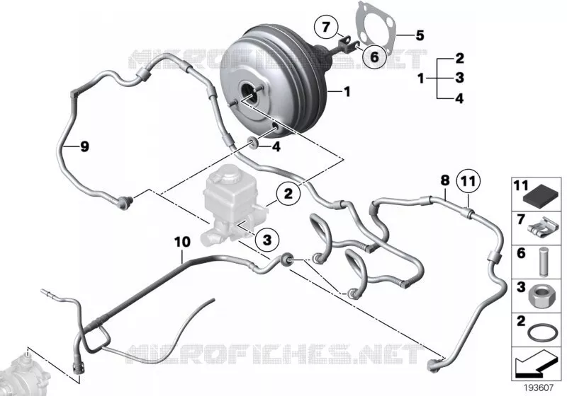 Servo frein à dépression BMW BMW Série 7 2008 740Li A 740Li