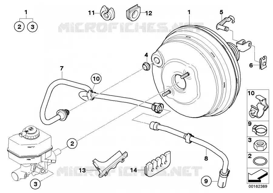 Servo frein à dépression BMW BMW X3 2006 X3 2.0d N X3 2.0d