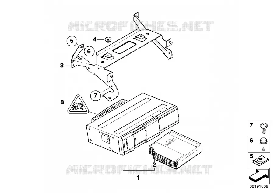 Support de changeur-CD BMW BMW Série 3 2009 M3 N M3