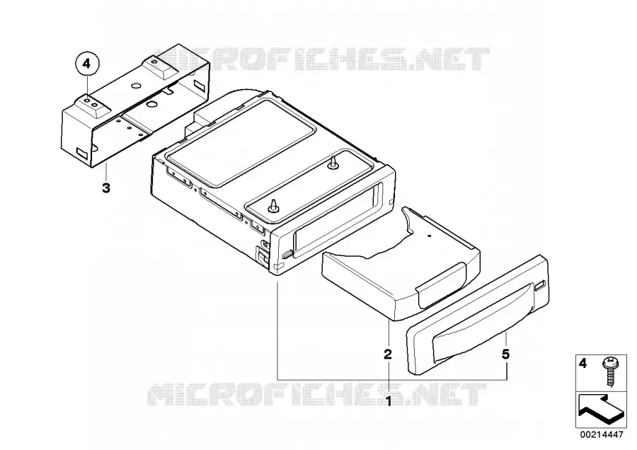 Support de changeur-CD BMW BMW Série 5 2006 525xi N 525xi