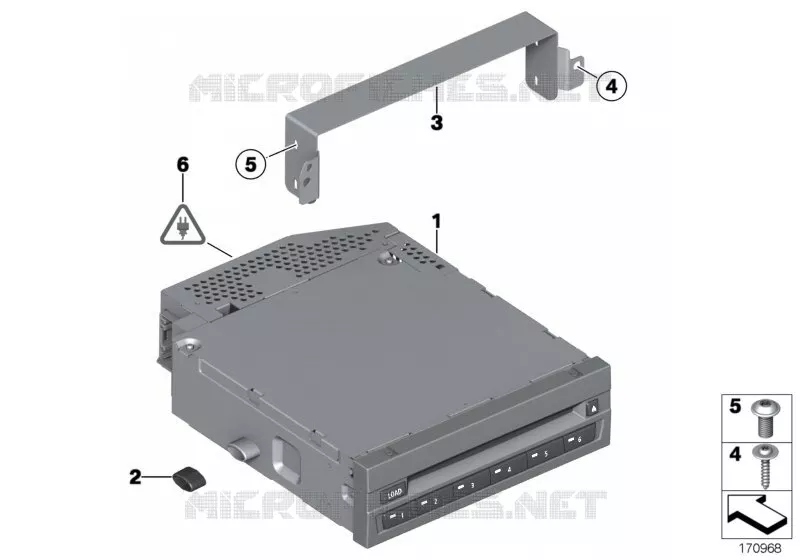 Support de changeur-DVD BMW BMW Série 7 2008 760Li A 760Li