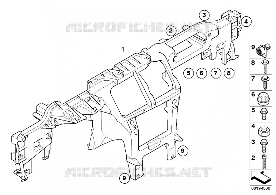 Support tableau de bord BMW BMW X6 2008 X6 50iX A X6 50iX