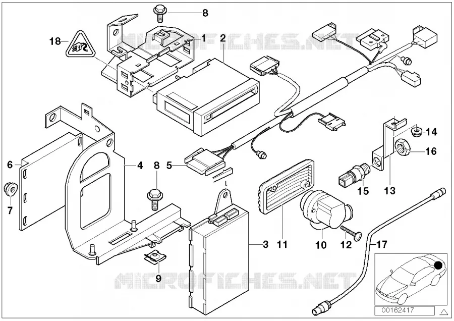 Système de navigation - Module vidéo BMW BMW Série 5 1999 525d A 525d