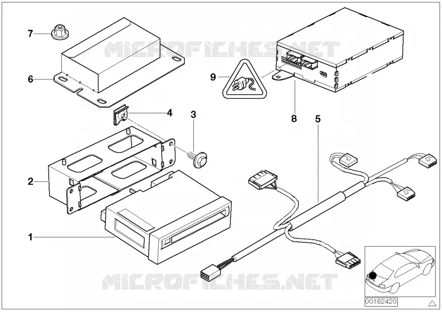 Système de navigation - Module vidéo BMW BMW X5 2003 X5 4.4i N X5 4.4i