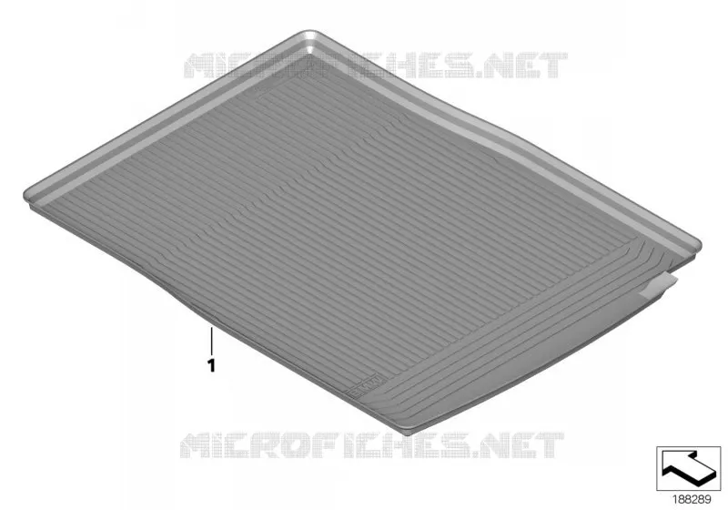 Tapis de coffre sur mesure BMW BMW Série 7 2007 740Li A 740Li