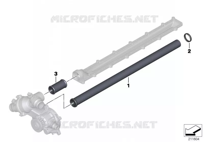 Tuyau de systeme de refroidissement BMW BMW Série 7 2007 760Li A 760Li