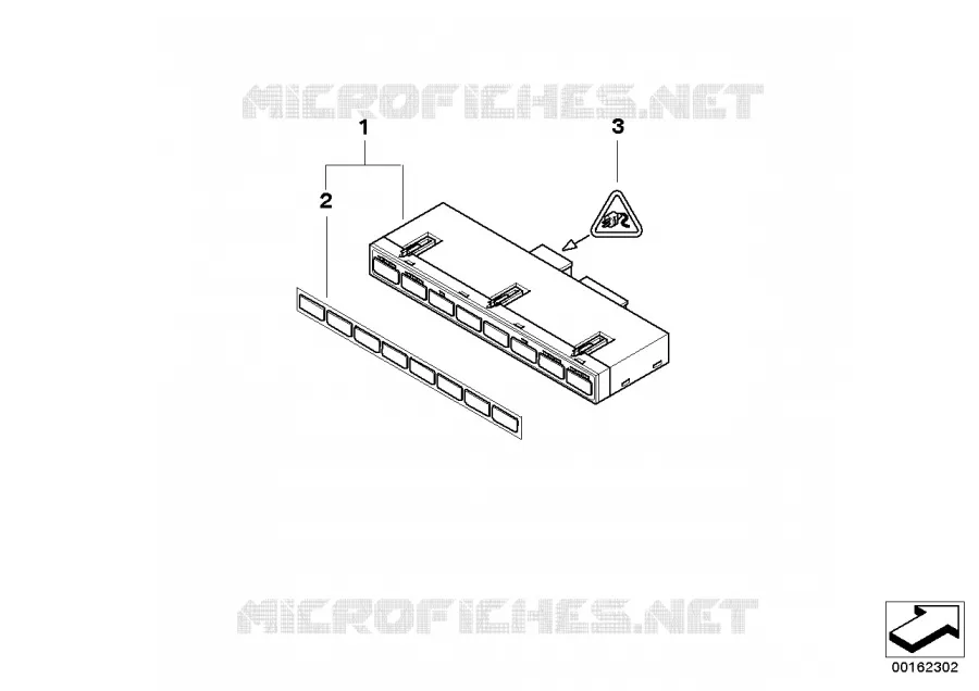 Unité interrupteurs console centrale BMW BMW Série 5 2003 525i N 525i