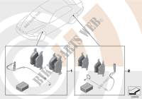 Kit service plaquettes frein/Value Line pour BMW 325Ci