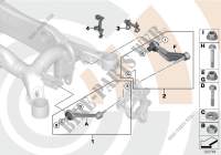 Kits réparation bras guidage bras transv pour BMW 550i