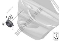 Pièces de porte arrière système stéréo pour BMW X6 50iX 4.0