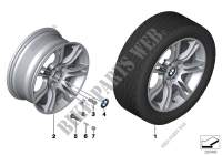 Roue all. BMW M rayons doubl. 350   18\ pour BMW 550i