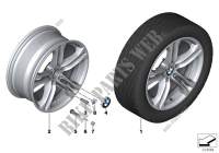 Roue all. BMW M rayons doubl. 613   18\ pour BMW 530d