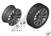 Roue all. BMW rayons en W 423   19\ pour BMW 640i