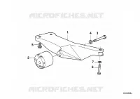 Suspension/fixation de boite de vitesses pour BMW 525ix