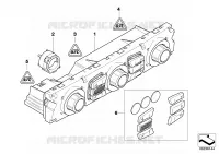 Unité commande climatiseur autom., High pour BMW 635d