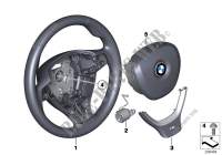 Volant sport M airbag multifonctions pour BMW 730Ld