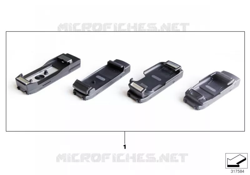 Adaptateur snap-in pour BlackBerry/RIM BMW BMW Série 7 2000 745Li A 745Li
