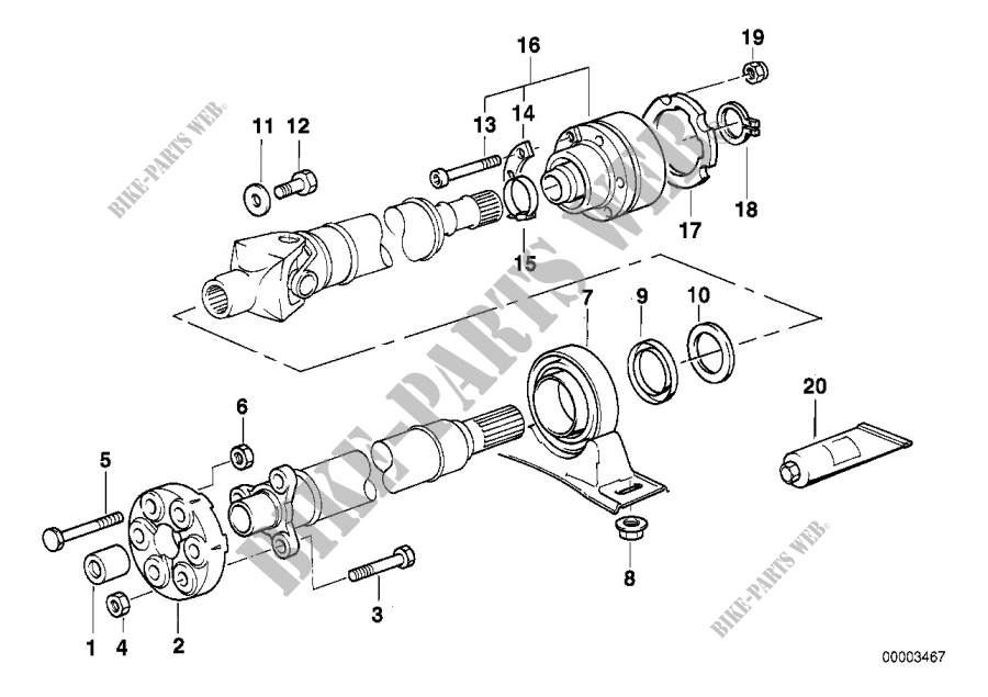 Articulation palier de transmission pour BMW 730i