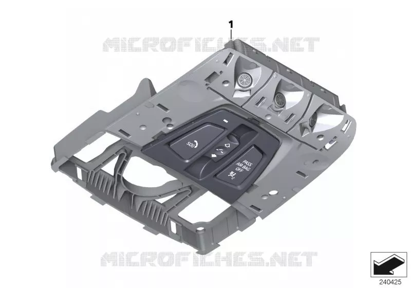 Bloc touches module multifonctions toit BMW BMW Série 4 2012 420d N 420d