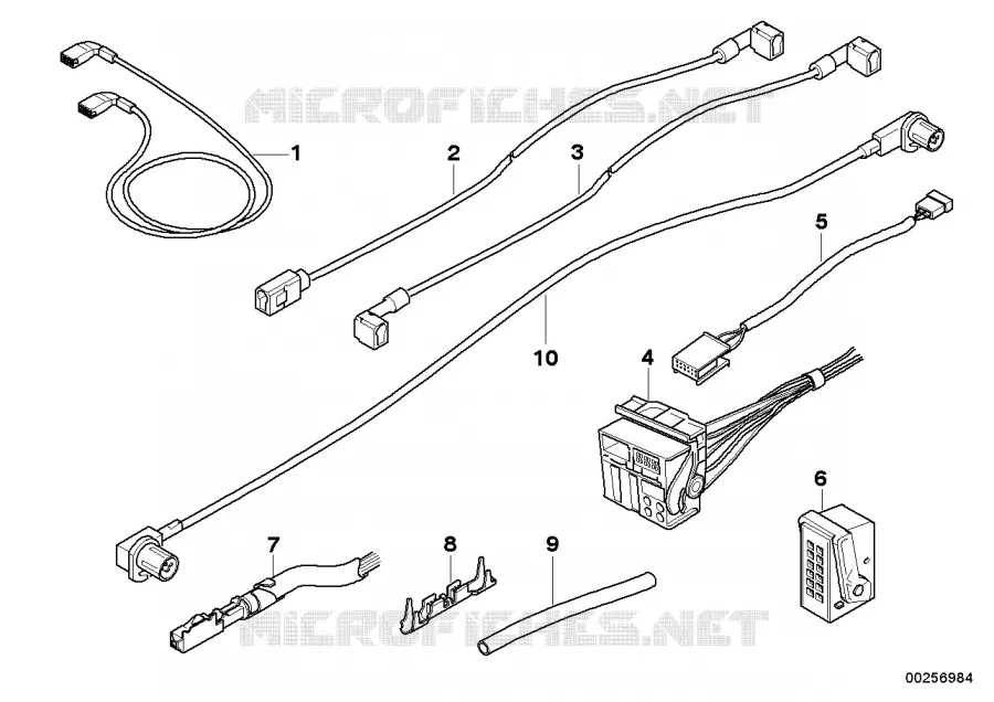 Câble rép. CIC, CCC / écran BMW BMW X5 2006 X5 4.8i A X5 4.8i
