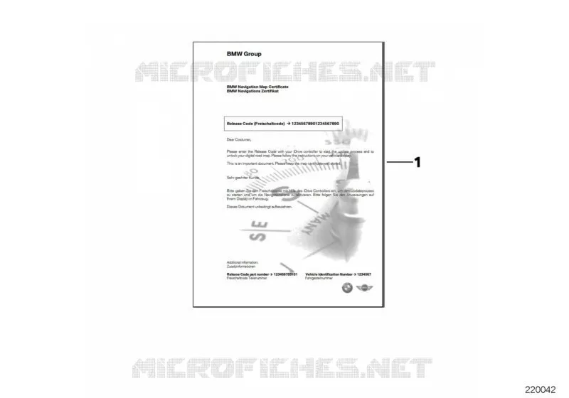 Code de déblocage Navi Professional REP BMW BMW Série 3 2006 M3 N M3