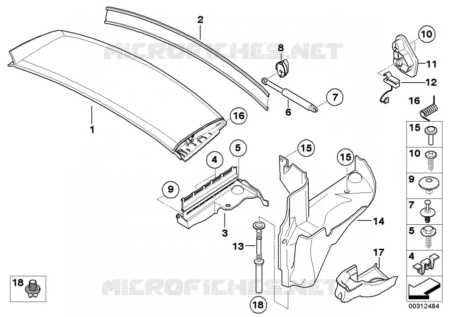 Compartiment capote BMW BMW Z4 2004 Z4 M3.2 N Z4 M3.2