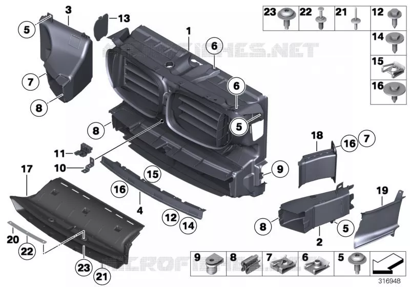 Conduits dair BMW BMW Série 7 2007 760Li A 760Li