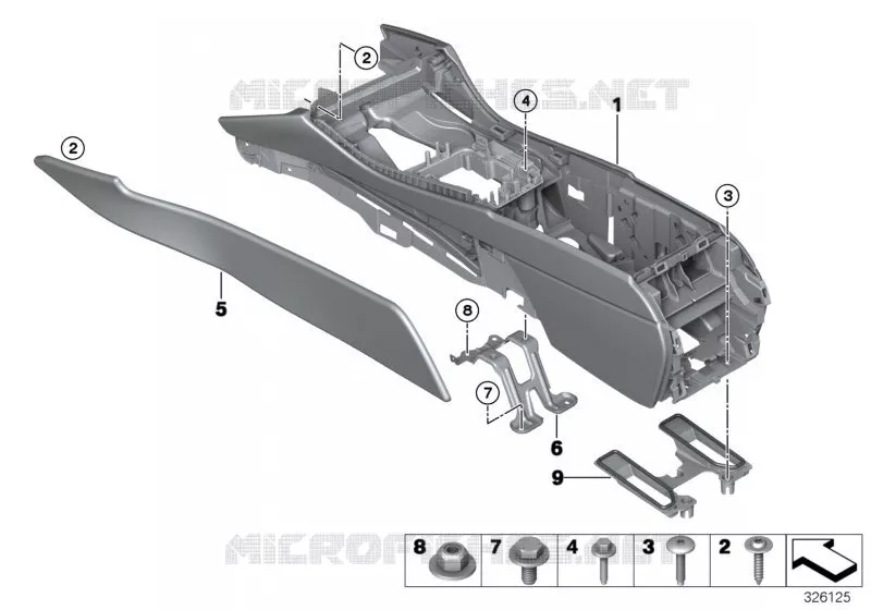Console centrale BMW BMW Série 5 2013 528i N 528i