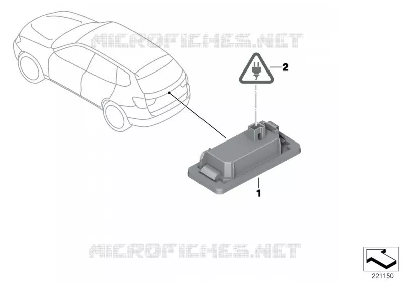 Eclairage de plaque LED BMW BMW X3 2009 X3 20dX N X3 20dX