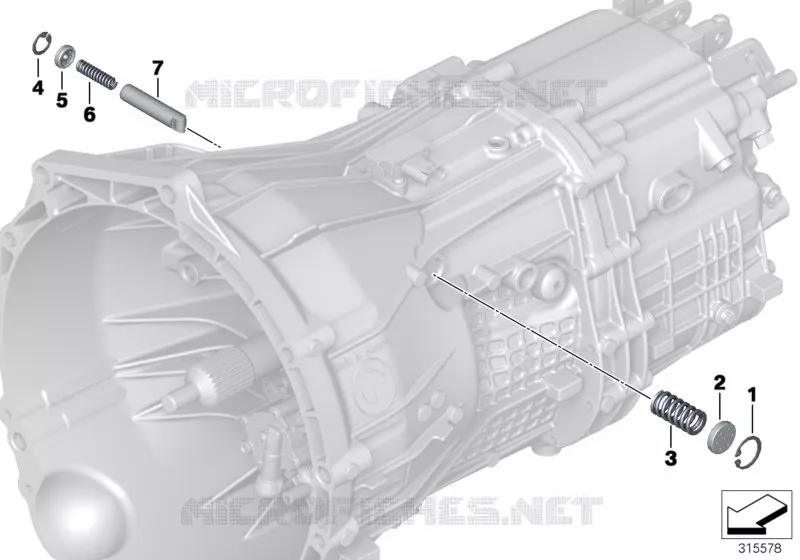 GS6-45BZ/DZ Pièces commande vitesses BMW BMW X1 2011 X1 20d ed N X1 20d ed