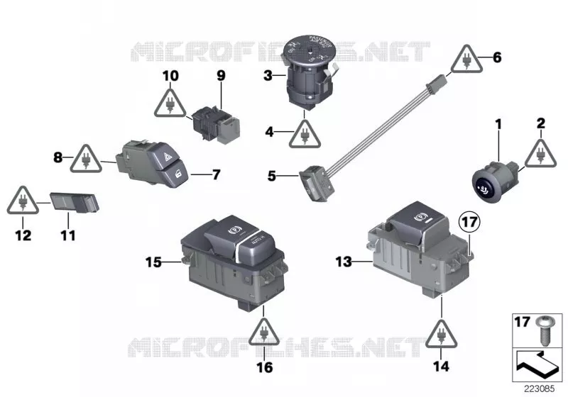 Interrupteurs divers BMW BMW X3 2013 X3 20dX N X3 20dX