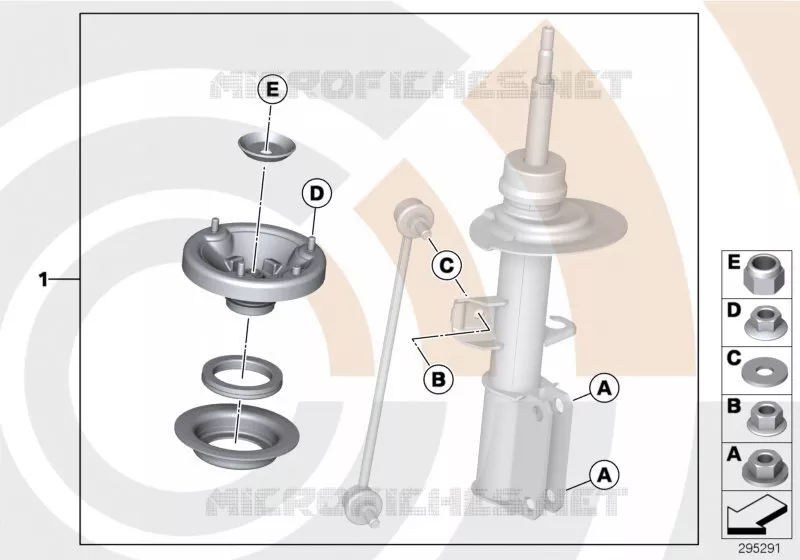 Kit de réparation palier-support BMW BMW X5 2003 X5 4.8is N X5 4.8is