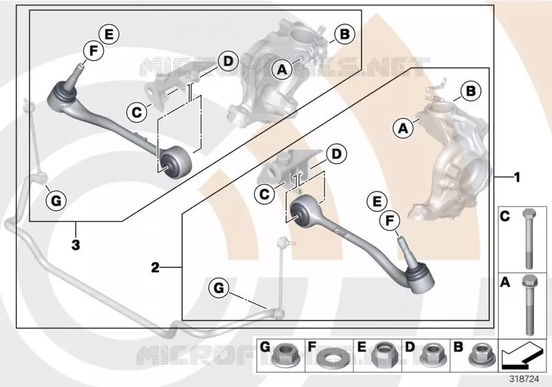 Kit service bras transversal/Value Line BMW BMW Série 5 1998 M5 M M5
