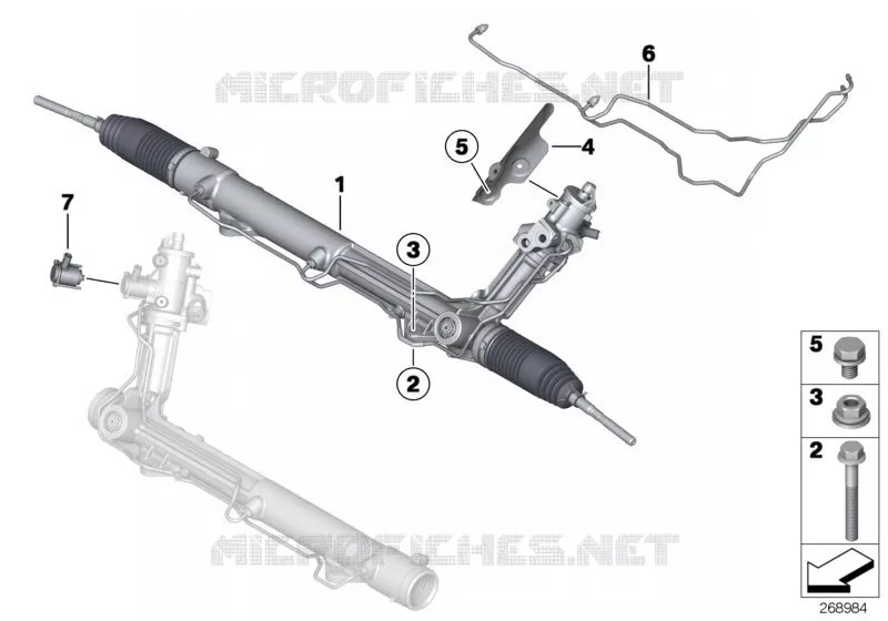 Mécanisme de direction hydraulique BMW BMW X6 2009 X6 30dX A X6 30dX