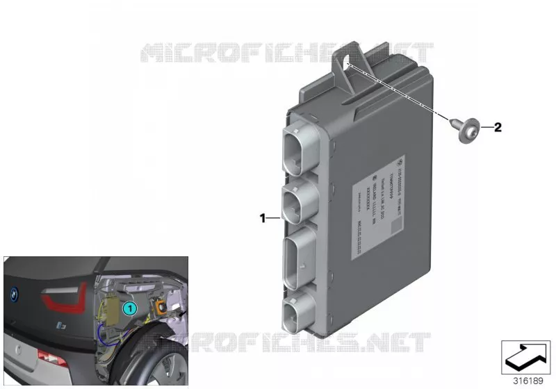 Module interface de charge LIM BMW BMW i3 2018 i3 A i3s 120Ah