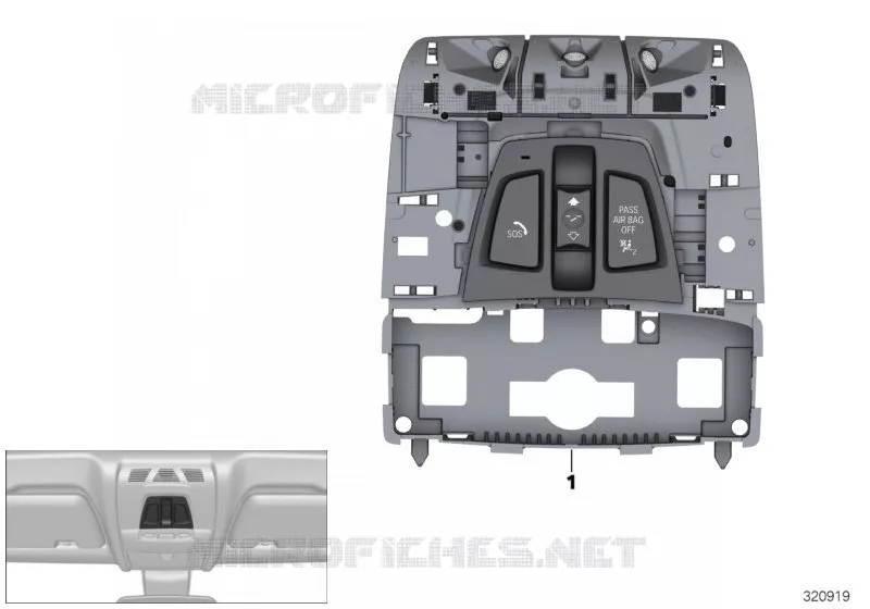 Module multifonctions de toit BMW BMW X1 2017 X1 25iX N X1 25iX