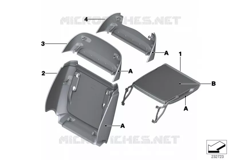 Panneau arr./tablette rabatt. Individual BMW BMW Série 7 2007 760Li A 760Li