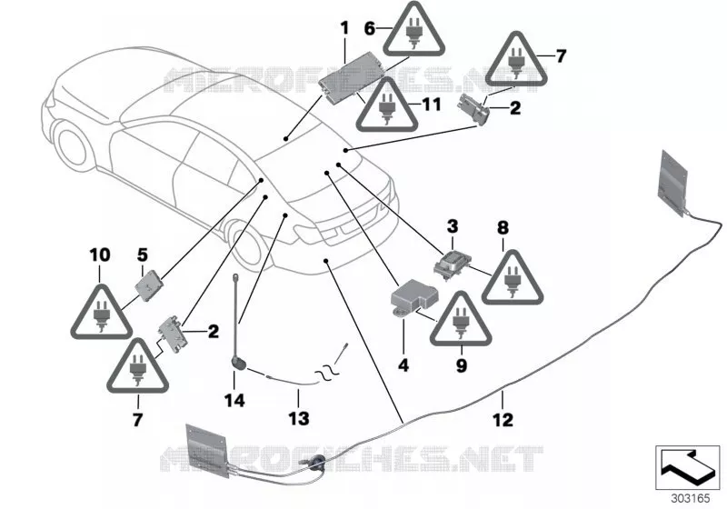 Pièces dantenne Diversity BMW BMW Série 7 2007 760Li A 760Li
